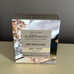 Two Pack Bath & Body Works White Barn Palo Santo & Sage  Wallflowers Refills